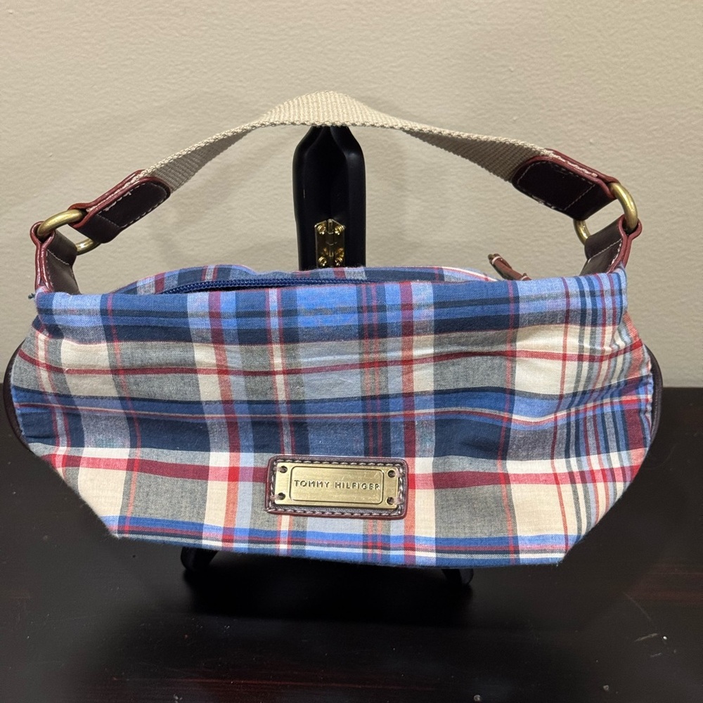 New Without Tags Tommy Hilfiger Blue Plaid Mini Bag